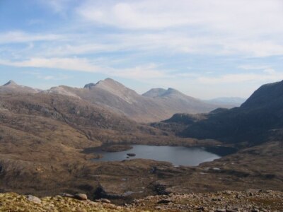 Foto 6x4 Loch an Eion und der Südgrat von Beinn na h-Eaglaise Annat\/ um 2005