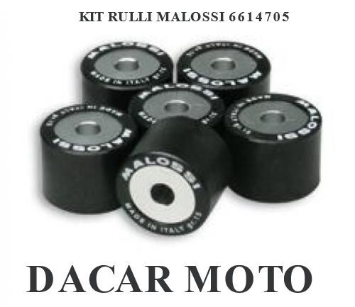6611095.m0 6 Rulli Rulli Variatore Malossi D. 20x17 Gr. 11,5 Malaguti - 9