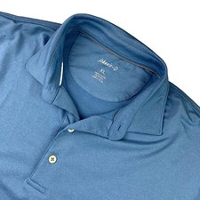 johnnie-O Men's Performance Stretch S/S Polo Shirt Blue   XL