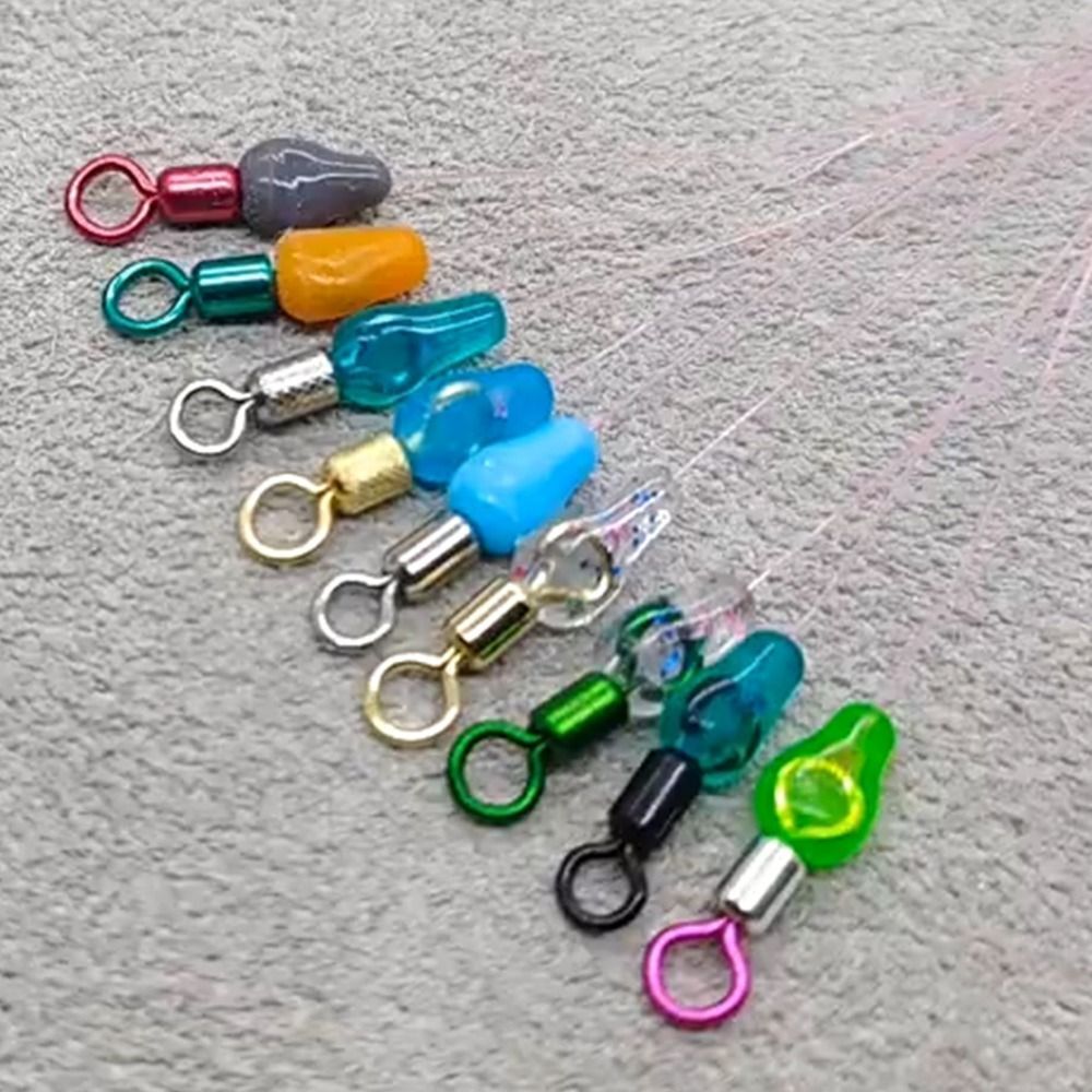 600pcs 100 Groups Fishing Supply Rubber Bean Space Beans Lakes Rivers