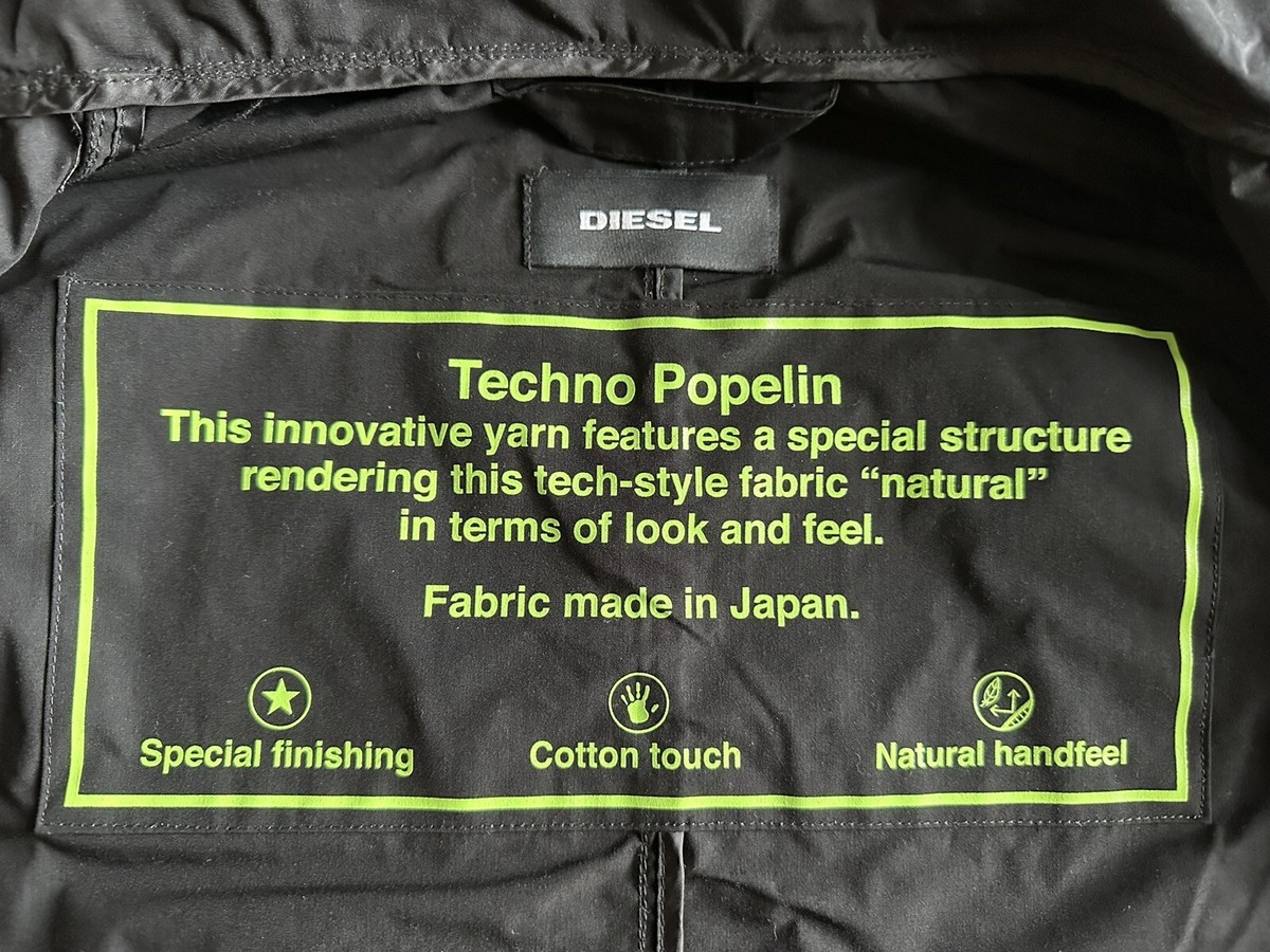 BN DIESEL Techno Popelin J-AHKEE JACKET HIDDEN HOOD XL Missing