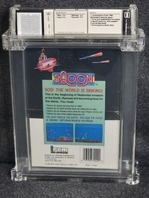 NES SQOON Hangtab Wata 9.0 Complete CIB Box Rare Hang Tab Irem Grail Game