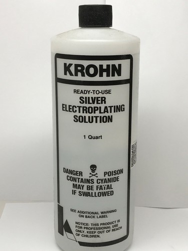 SOLUCIÓN DE CHAPADO EN ORO KROHN 24K, 18K, 14K, ORO ROSA ROSA VERDE PLATA - Imagen 8 de 11