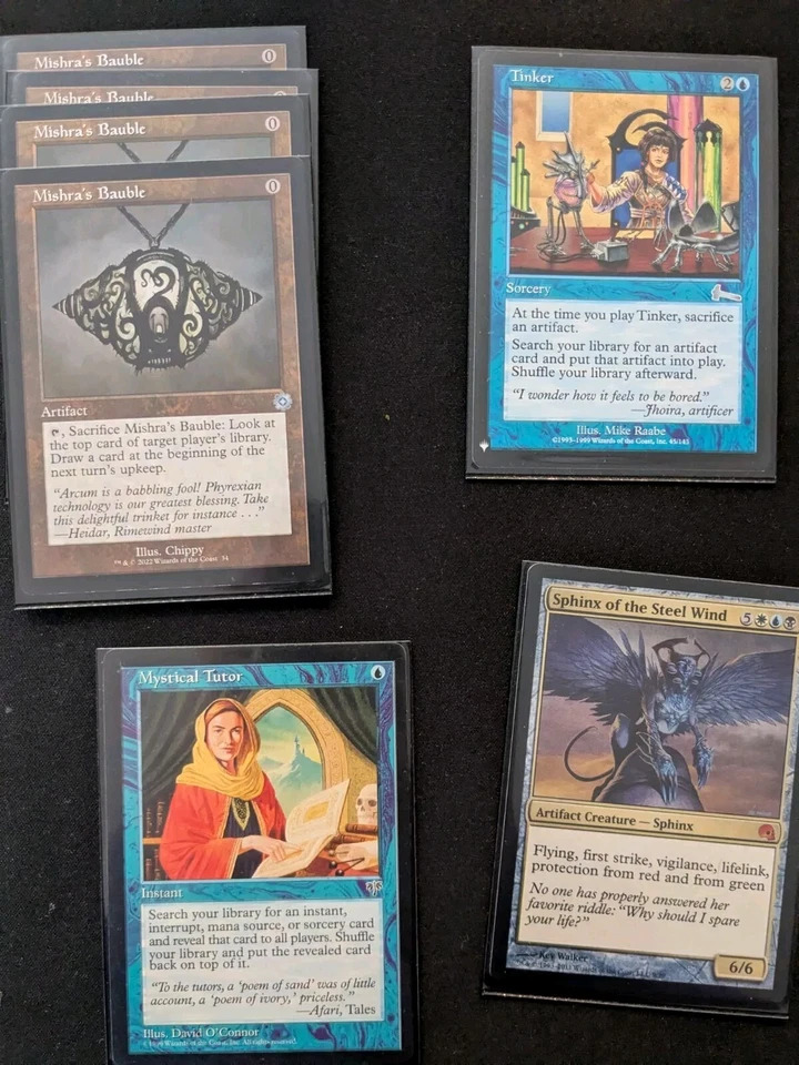 MTG Vintage Deck - Tinker Theme - Mono Blue + Sleeves - Image 2 of 4