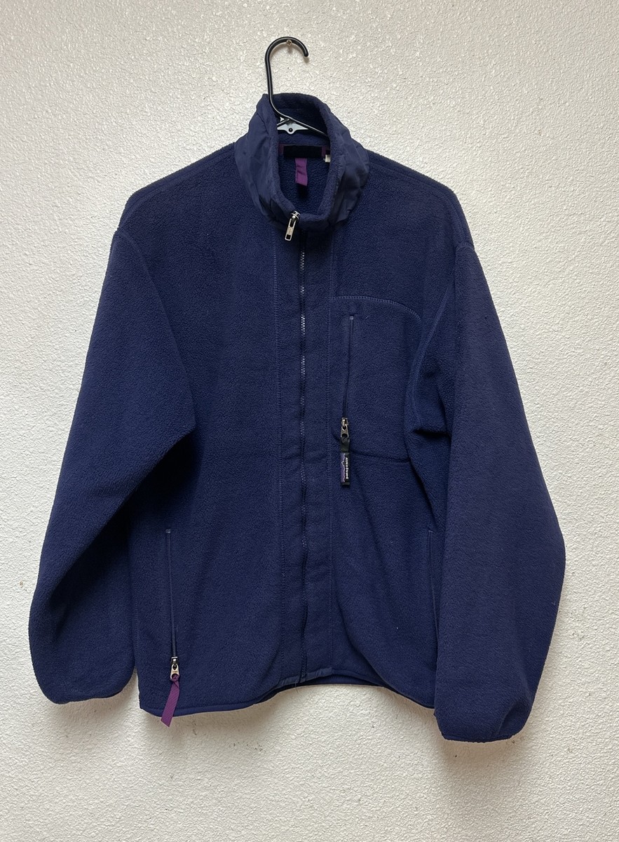 Vtg Patagonia Synchilla Jacket Full Zip Blue Fleece USA Made Vtg Patagonia Synchilla Jacket Full Zip Blue Fleece USA Made