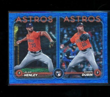 2024 Topps Update Rookie Combo Blue Shimmer #115/999 Blair Henley/Shawn Dubin