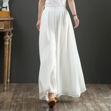 Chinese Style Womens Casual Wide-Leg Pants Dance Suit Chinese Zen Yoga Pants