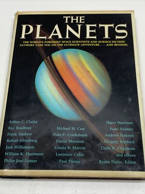 The Planets Hardcover Book Asimov Carr Preiss Bradbury KG 1985 Sci-fi Space