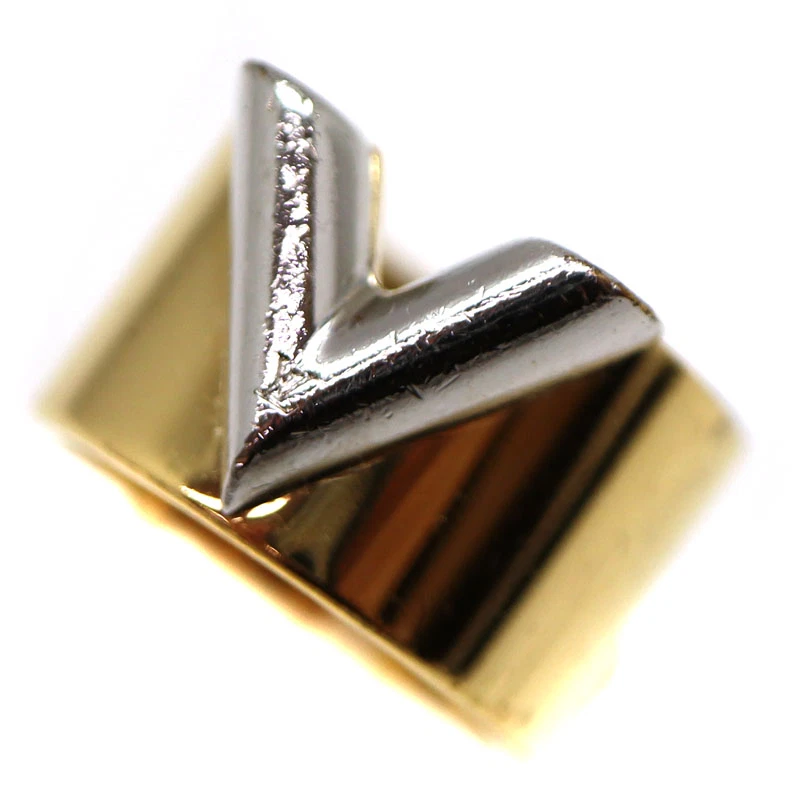 Louis Vuitton Essential V Ring gold/silver M M61085 No.61777