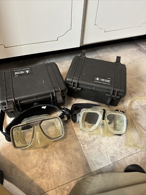 Deep See by Aqua Lung Clarity Purge Scuba Diving Mask Clear Case Pelican 1150