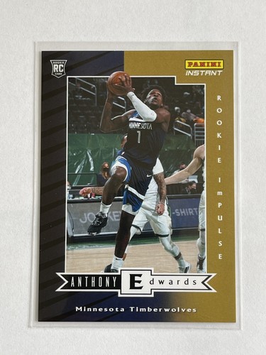 2020-21 Panini Instant NBA Rookie Impulse # 1 ANTHONY EDWARDS 1/1740 RC - Bild 2 von 3