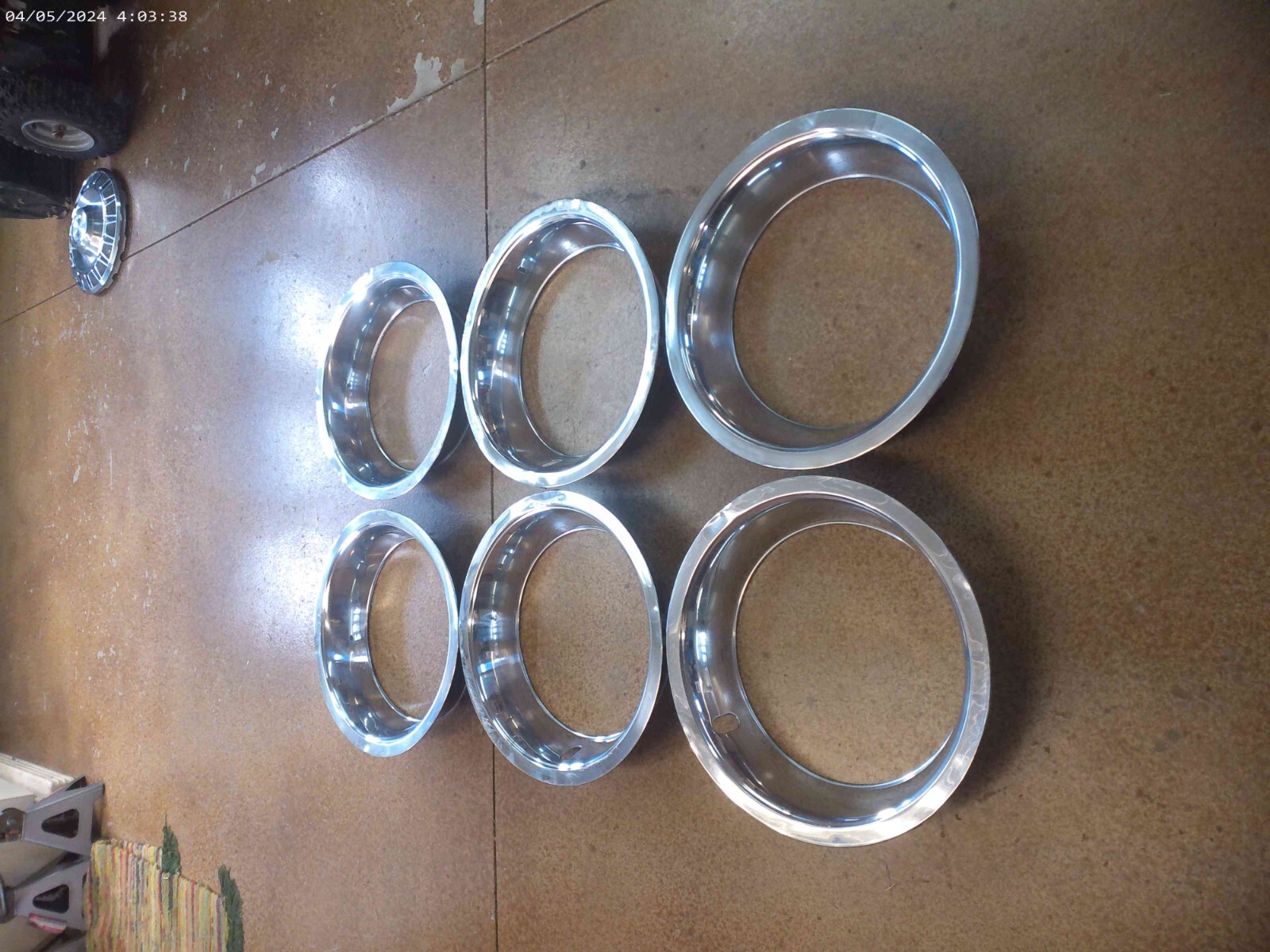 WHEEL TRIMBEAUTY RINGS 15″INCH GM RALLY WHEEL CHROME STAINLESS STEEL