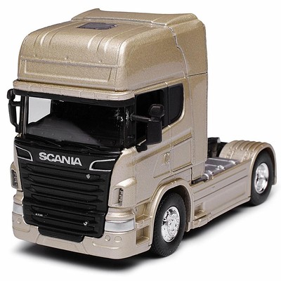 WELLY SCANIA CAMION V8 R730 DIE CAST SH MODELS GOLD 1//64 68020Sgd