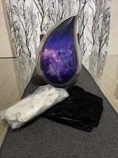 Teardrop Cremation Adult Urn Memorial Container Jar Pot for Human Ashes purple 