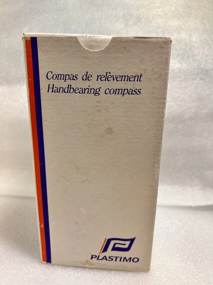 Редкий винтажный компас ручной подшипник Plastimo PLA0090 серый сделано во Франции - Изображение 3 из 4