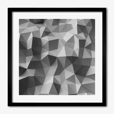 Tulup Foto auf MDF Wanddekoration Kunst Wohnzimmer 50x50cm Dreiecke der Abstrakt