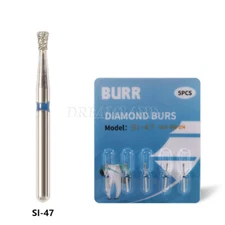 100* Dental High Speed Turbine Diamond Burs BUR Handpiece Friction Grip SI-47