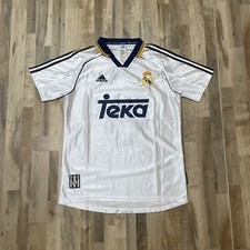 Vintage Adidas Football Shirt Real Madrid 1999/00 Soccer Jersey Size L