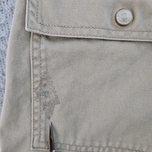 Vintage Levis Silver Tab Boys Khaki Cargo Shorts Beige Size 14 L Baggy - Picture 7 of 11