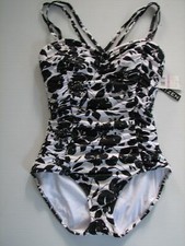 Jantzen Center of Attention Shirred Pin Up One Piece Swimsuit Bathing Suit 6