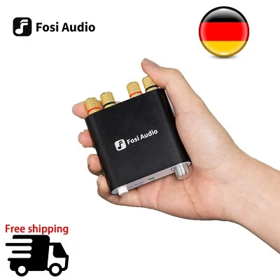 FOSI AUDIO Mini Amplificatore Portatile ZK-1002D 200W Amplificatore 2.0CH con Ingressi BT/USB/AUX