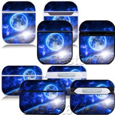 Starry night Aurora Moon Earth Airpods Pro Case 1/2/3 earphone Cover Shockproof
