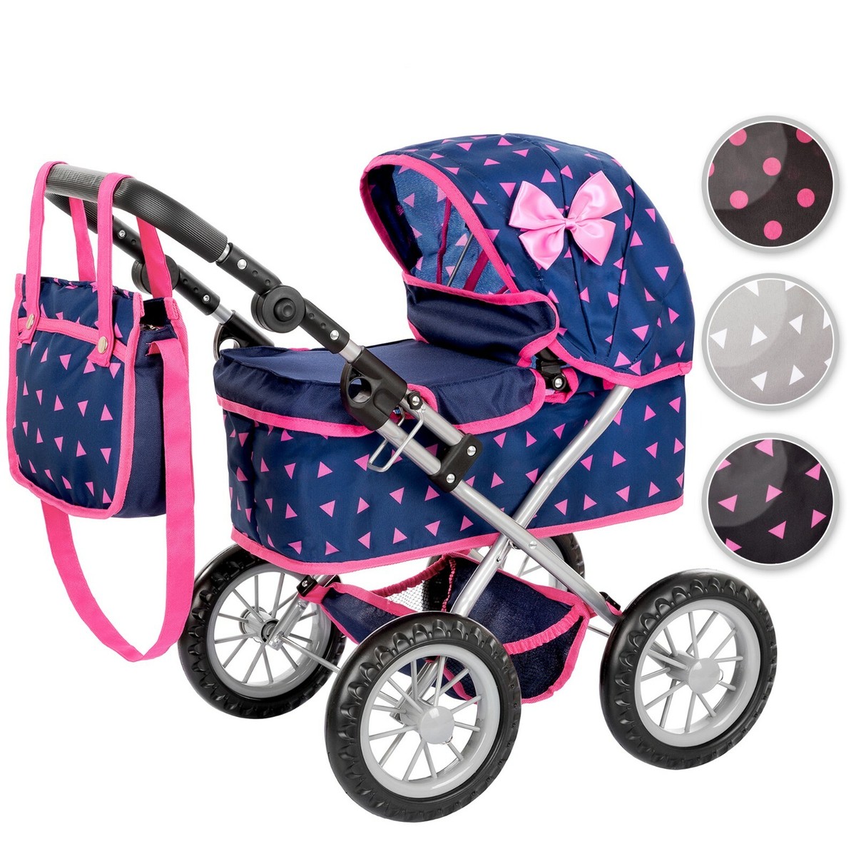 Puppenwagen ab 2 Jahre, Kinderwagen Puppen Hhenverstellbar von 33 bis 63  KP0261 | eBay.de