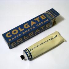 Antique COLGATE Rapid Shave Cream - 5 Oz (!!) Giant Size Tube - NEW OLD STOCK