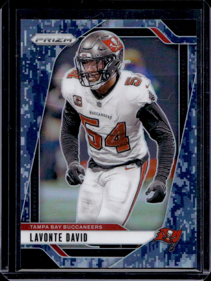2024 Panini Prizm Lavonte David Navy Camo #3/25