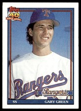 1991 Topps Gary Green Texas Rangers #184