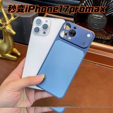 Original Color Metal Frame Case iPhone 16 15 14 Pro Max Alloy Back Film to 17Pro