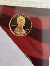 2003 S Red Deep Cameo Proof Lincoln Memorial Cent Penny LIVRAISON GRATUITE