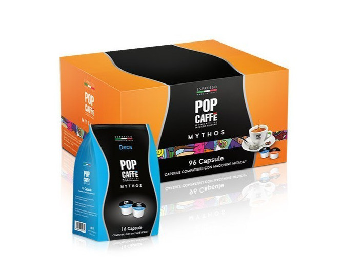 Pop Caffè Mythos Deca 192 Capsule Compatibili Sistema Mitaca MPS