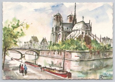 Notre Dame et L'ile de la Cite Paris France Postcard