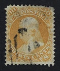 CKStamps: US Stamps Collection Scott#71 30c Franklin Used Thin CV$190