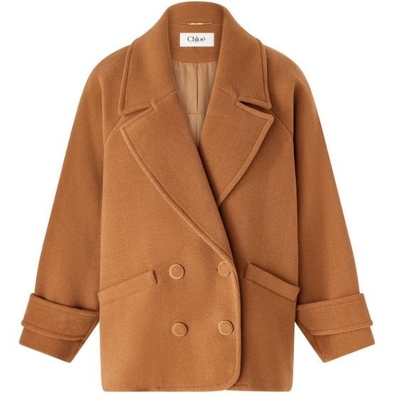 CHLOE Brown Wool Coat New & Authentic