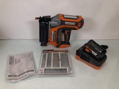 #ad Ridgid R09890 Nail Gun W Battery amp; Charger $139.99