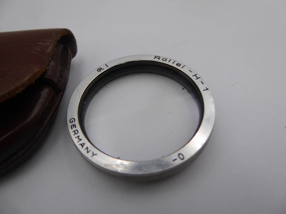 Rollei Rollei-H-1 -0 UV Filter Lens R1 Bay 1 Germany with Leather Case - Image 2 of 4