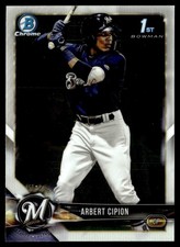 2018 Bowman Draft Chrome Arbert Cipion Milwaukee Brewers #BDC-19