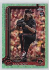 2025 Topps Chrome Logofractor Edition Aqua Refractor /199 Rhett Lowder #147 8d2