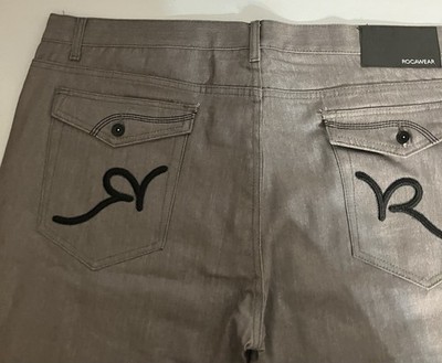 Rocawear 46x34 Men s jeans New gray with embroidered￼back pockets