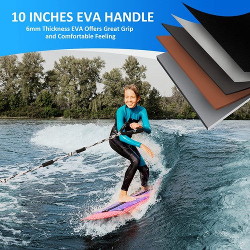 Wakesurfseil mit Griff, 25ft verstellbar Wake Surf Seil schwimmend Wassersport... - Bild 3 von 7