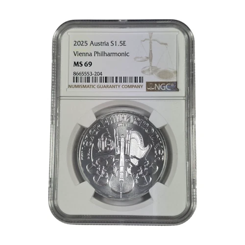 2025 Austrian Silver Philharmonic 1 oz — photo from the most recent tracked eBay sale