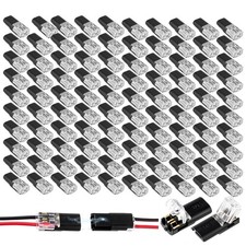 100PCS Quick Splice Wire Connector 2 Pin Plug...