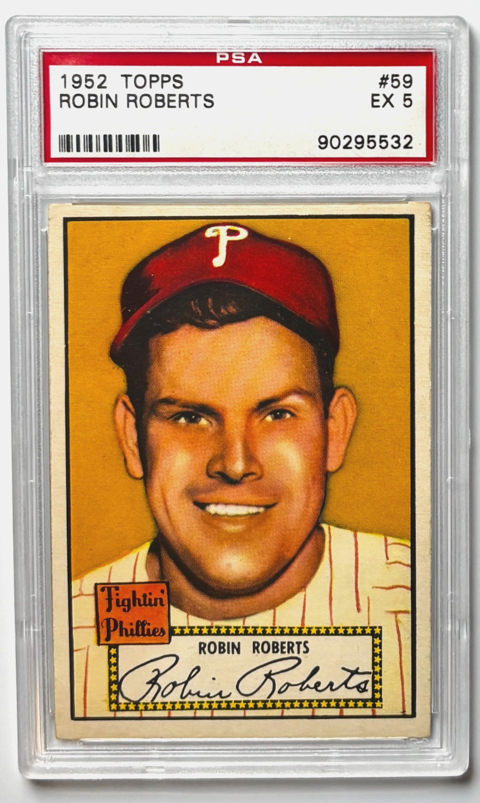 1952 Topps #59 ROBIN ROBERTS PSA 5 EX