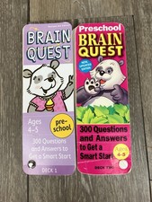 Brain Quest 300 Questions And Answers Pre School Ages 4-5 Deck 1  2