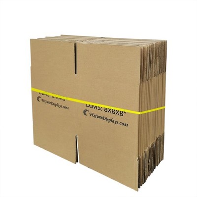 20PK 8X8X8'' Shipping Box Cardboard Singlewall BF150 Mail Packaging E-Commerce