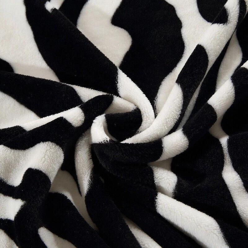 Wohndecke Kuscheldecke Zebra Muster Tagesdecke Decke Sofadecke Bettüberwurf Neu！ - Bild 4 von 4