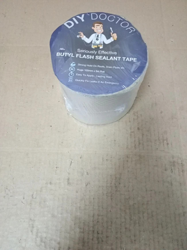 DIY Doctor Butyl Tape 1x Aluminium Foil 100mmx5m Waterproof Tape Leaks