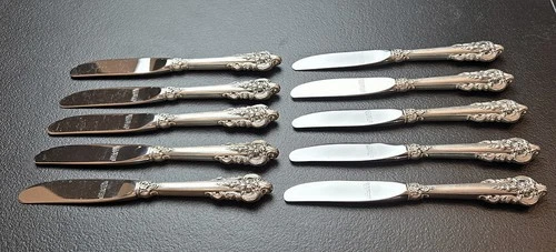 Wallace Grande Baroque Sterling Silver 10 Butter Spreaders LotA [Price Decrease]